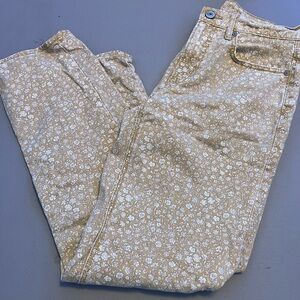 Floral Tan Women's Jeans